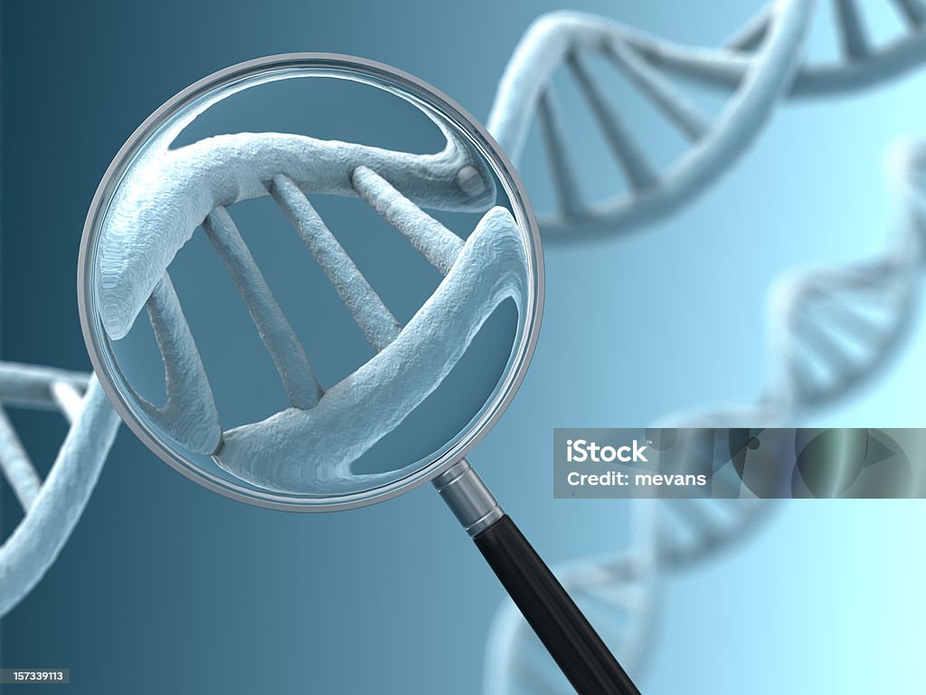 Vista de perto de DNA Strand - Royalty-free ADN Foto de stock