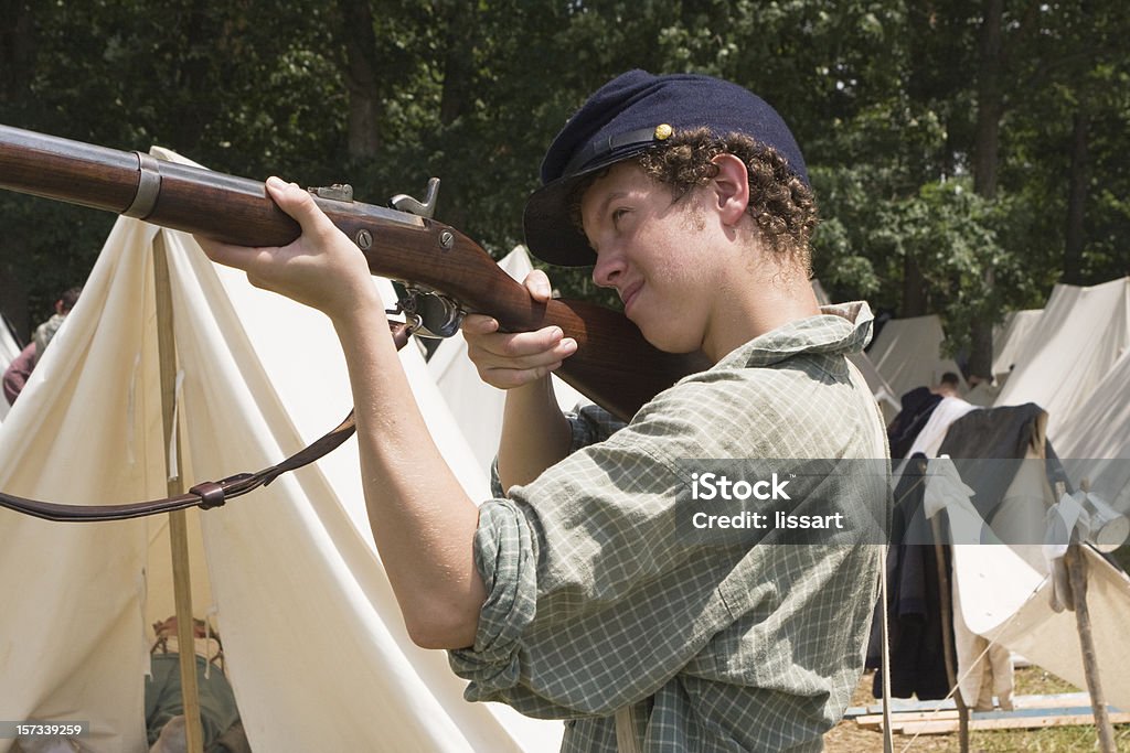 Taking Aim  16-17 Years Stock Photo