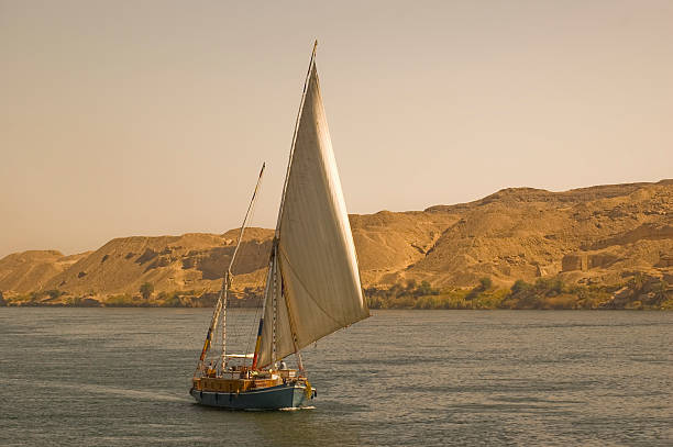 Nile Felucca Cruise  temple of philae stock pictures, royalty-free photos & images