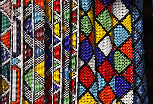 Zulu beads of South Africa  african tribal culture photos stock pictures, royalty-free photos & images