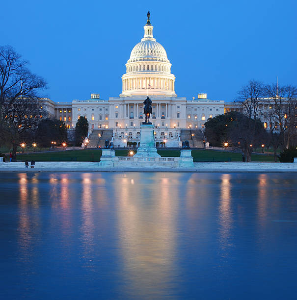 istock US Capitol lit up at night in washing DC 157339675