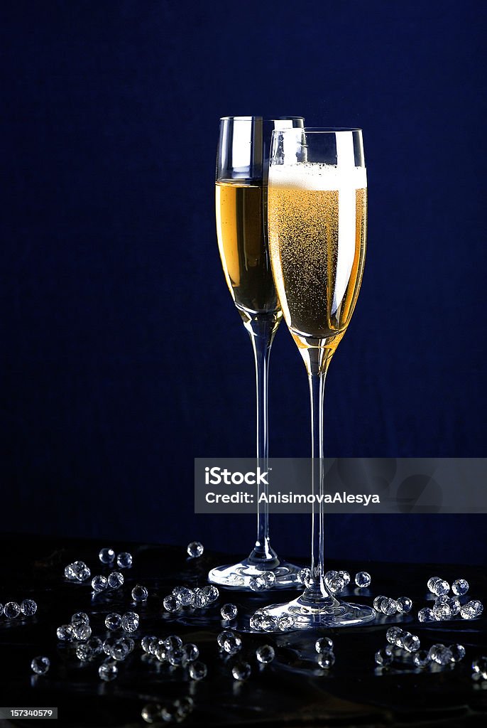 シャンパン、ブルー - シャンパーニュ地方のロイヤリティフリーストックフォト