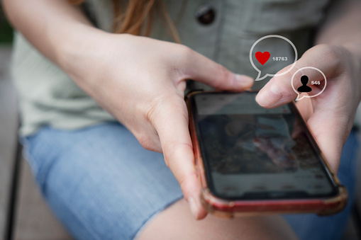 shot of a woman using a smartphone