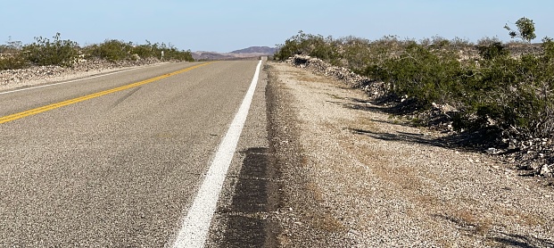 The photo was taken at National Trails Hwy\nAmboy, CA 92304 USA on April 20th 2023. Amboy is an unincorporated community in San Bernardino County, in California's Mojave Desert, west of Needles and east of Ludlow on historic Route 66.