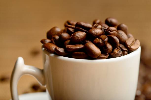 Free picture: cup, black, coffee, grain, seed, kernel