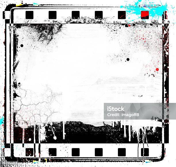 Moldura Grunge Filme Tira Com Apresentação De Molduras - Fotografias de stock e mais imagens de Abstrato