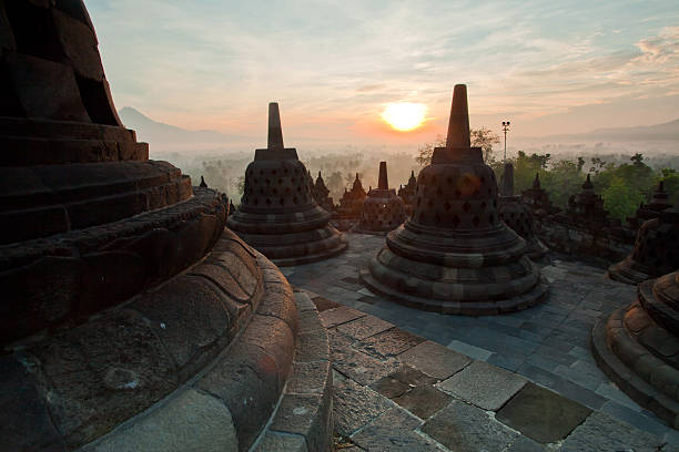 istock Borobudur Temple Morning Sunrise 157354591