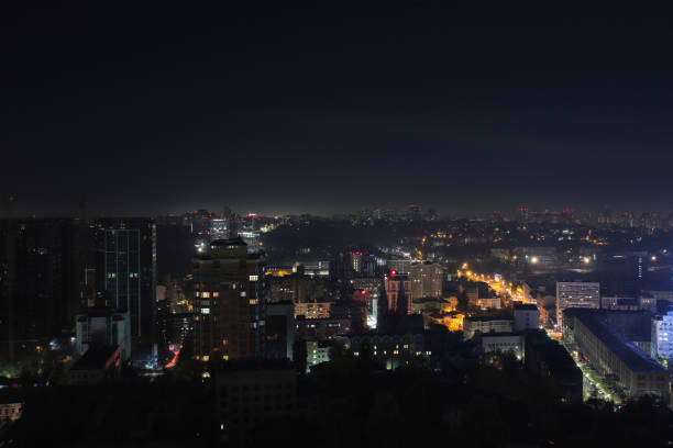 istock Night city view from above 1573564156