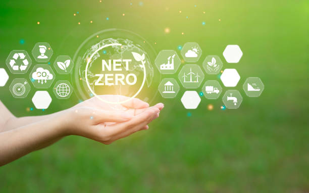 istock In the hand there is a carbon neutral NET ZERO icon. The concept of net zero carbon emissions and net greenhouse gas emissions. with many icons about the environment 1573580794