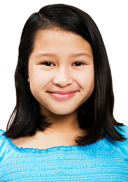 istock Happy girl posing isolated over white 157358578