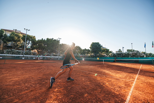 Tennis hard court. Canon 5D Mk II. 