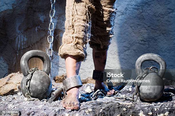 Shackles Stock Photo - Download Image Now - Slavery, Ball and Chain, Chain - Object