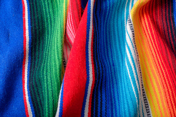 istock Colorful serape. Typical colorful fabric from Mexico. Texture background. 1573613682
