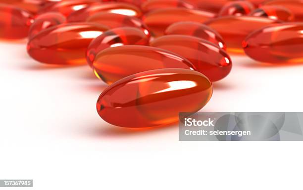 Vitamin Supplements Stock Photo - Download Image Now - Fish Oil, Red, Acid