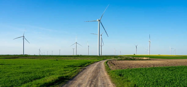 istock Wind turbine farm in Poland 1573687399