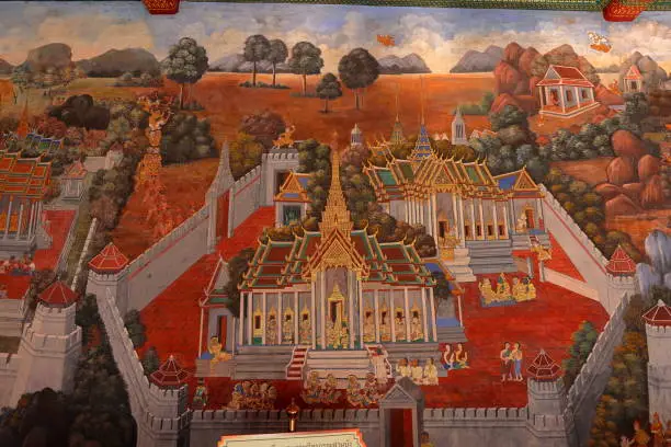 Photo of Wall painting at The Grand Palace, Bangkok,