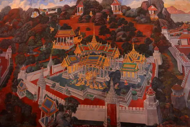 Photo of Wall painting at The Grand Palace, Bangkok,