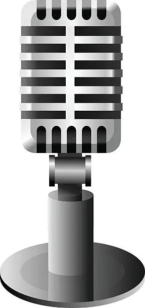 Vector illustration of Microphone