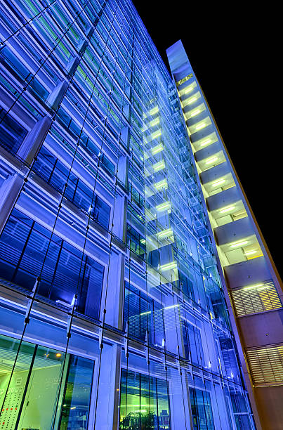 istock Blue skyscraper - Modern architecture in Zurich 157370555