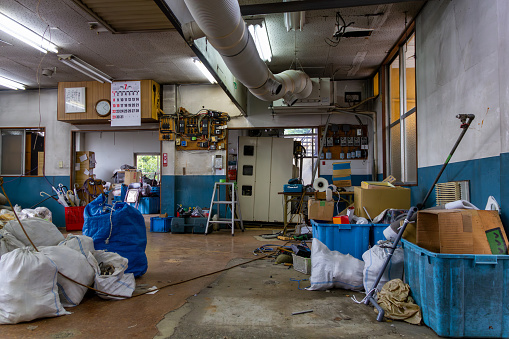 Dry Cleaners factory after removing machines.