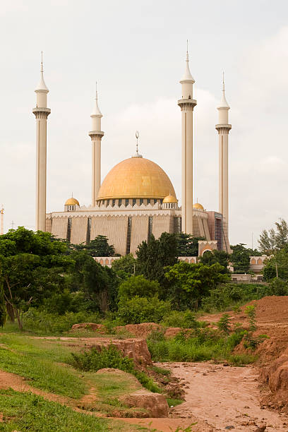 Mosque in Abuja stock photo