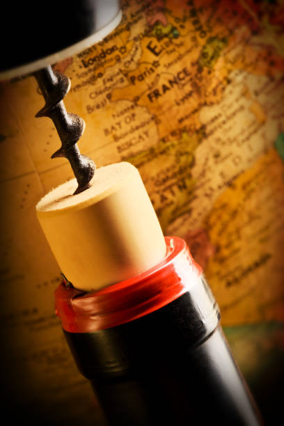 istock wine bottle and france map 157372988
