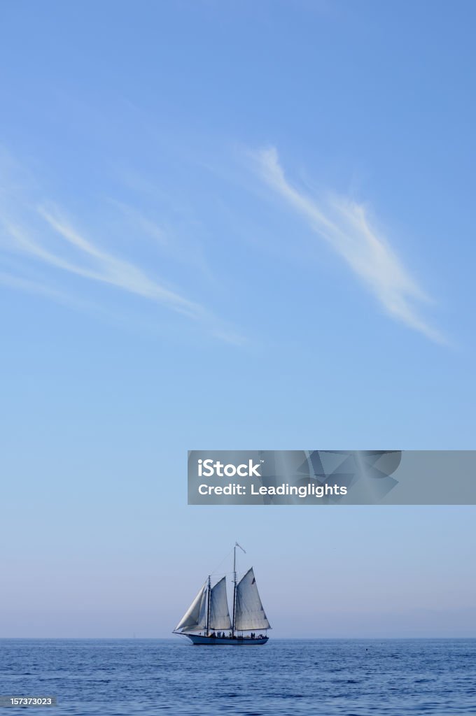 Schooner e céu, Camden - Royalty-free EUA Foto de stock