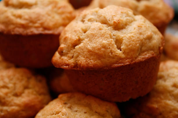 istock Many fresh baked banana muffins 157373066