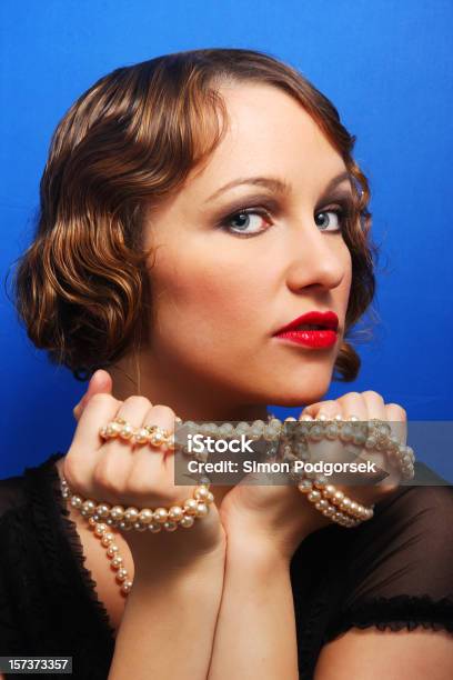 Lady With Precious Stones Stock Photo - Download Image Now - 1920-1929, Activity, Adult
