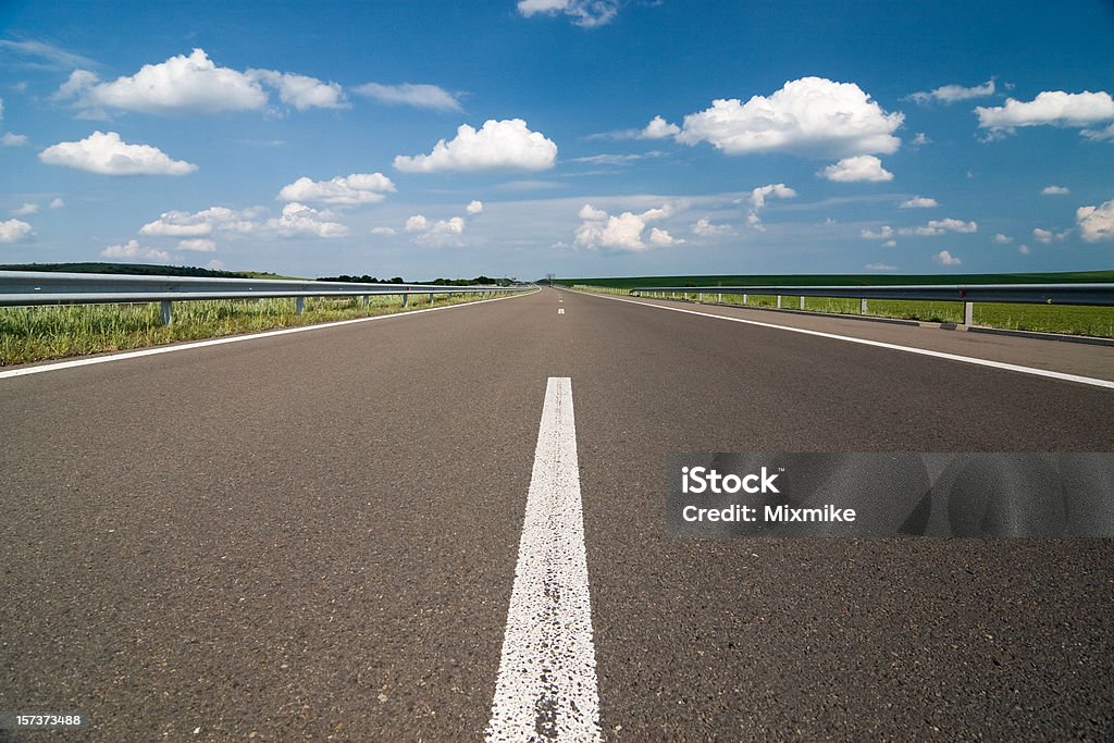 Empty highway  Asphalt Stock Photo
