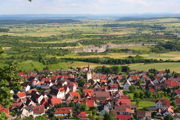 istock view of a beautiful german town 157373490