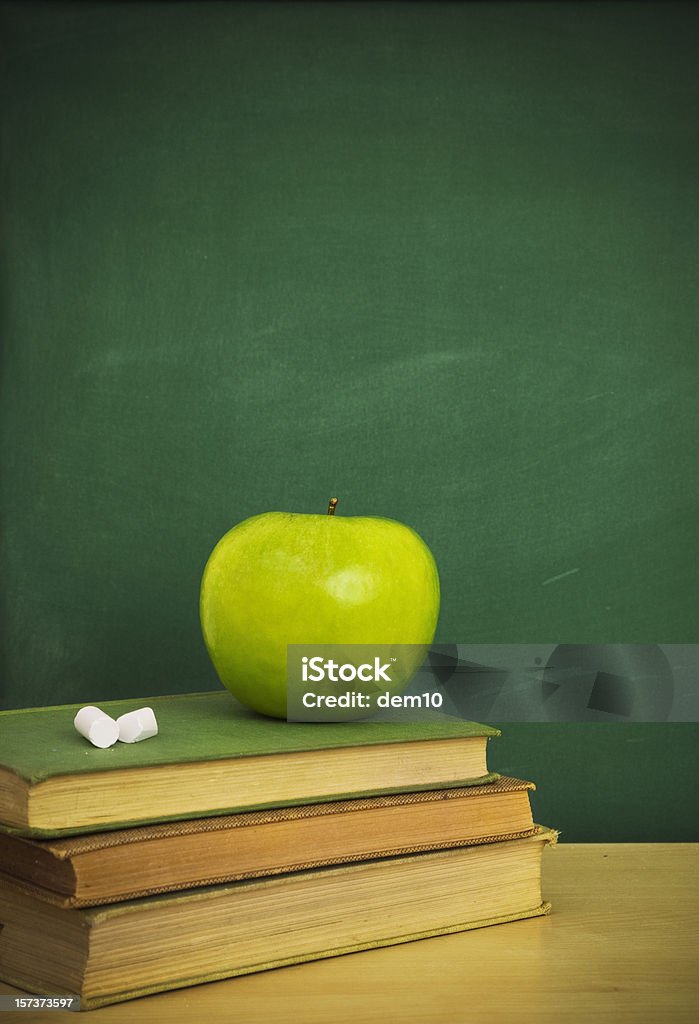 Chalkboard with book  Back to School Stock Photo
