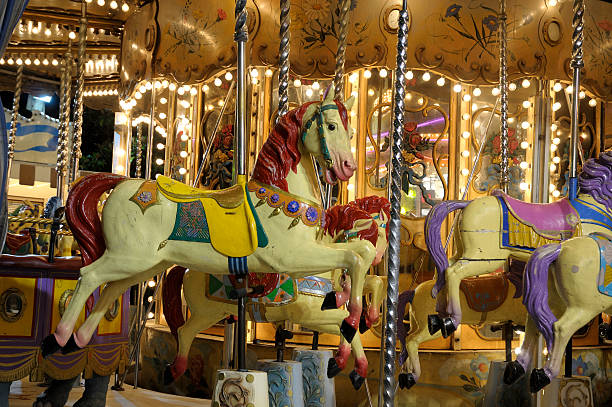 istock Carousel Horses in paris, france 157373680