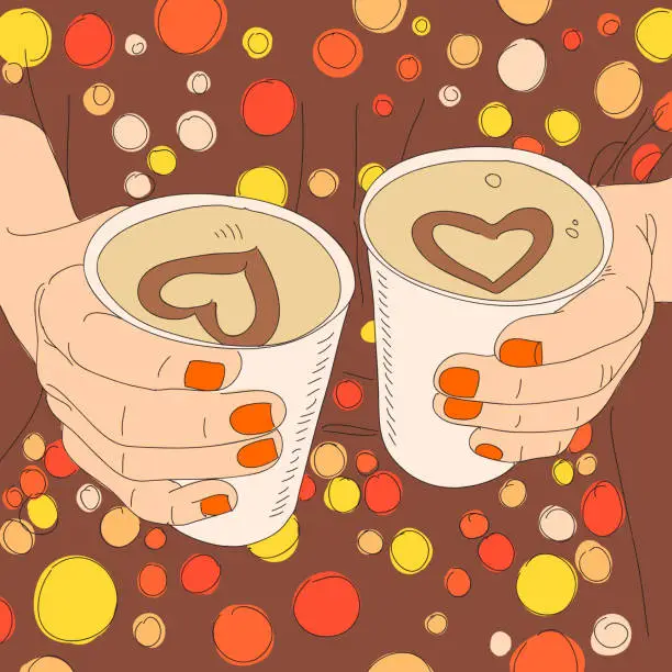 Vector illustration of Сoffee to go