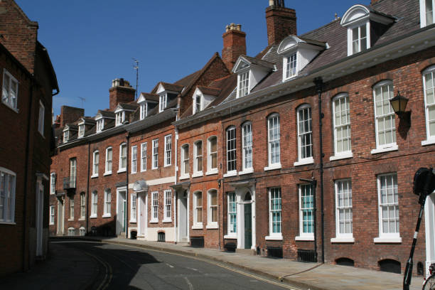 istock Georgian town houses 157373931