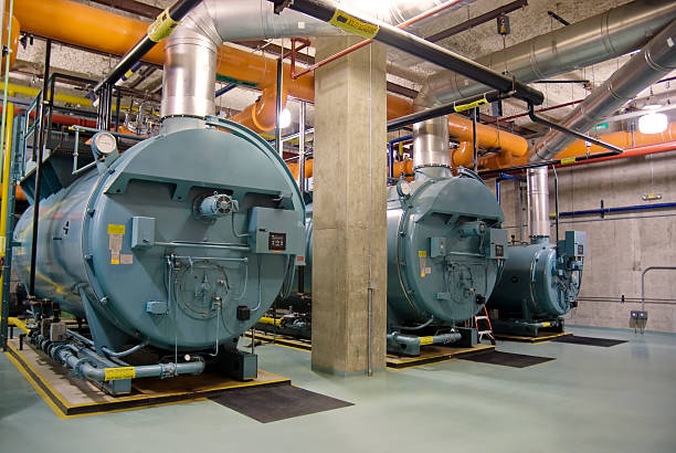 産業ボイラー - boiler industry furnace electric motor ストックフォトと画像