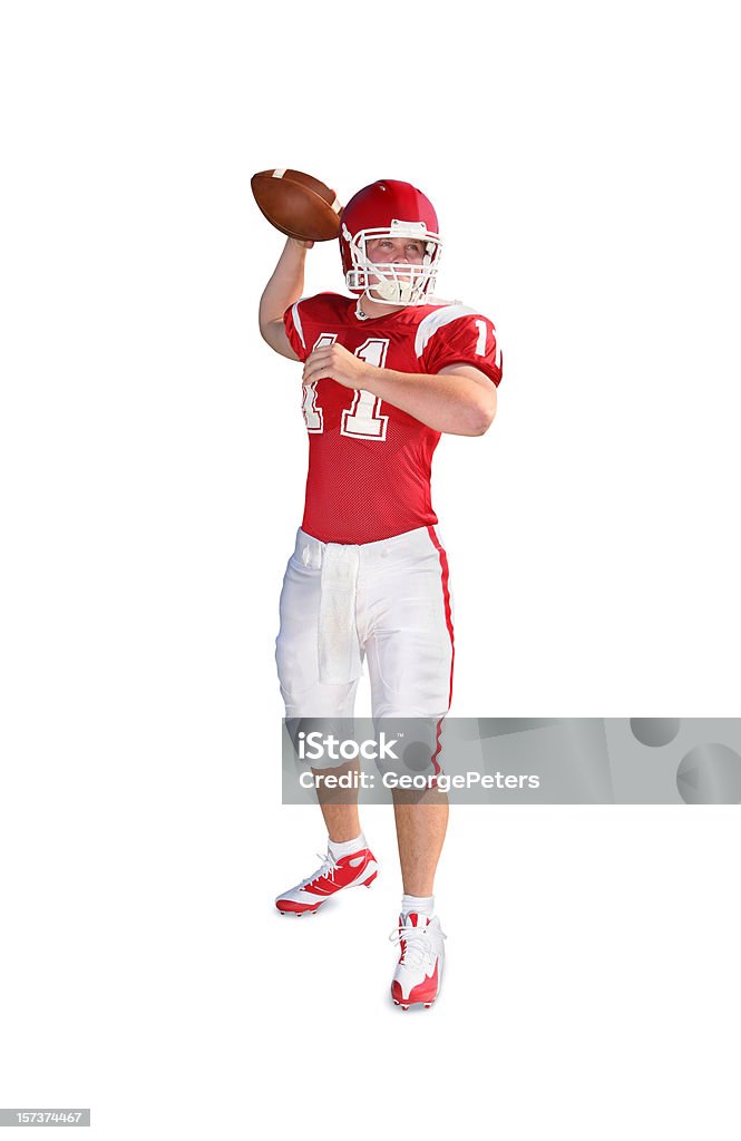 Quarterback com Traçado de Recorte - Foto de stock de Jogador de futebol americano royalty-free