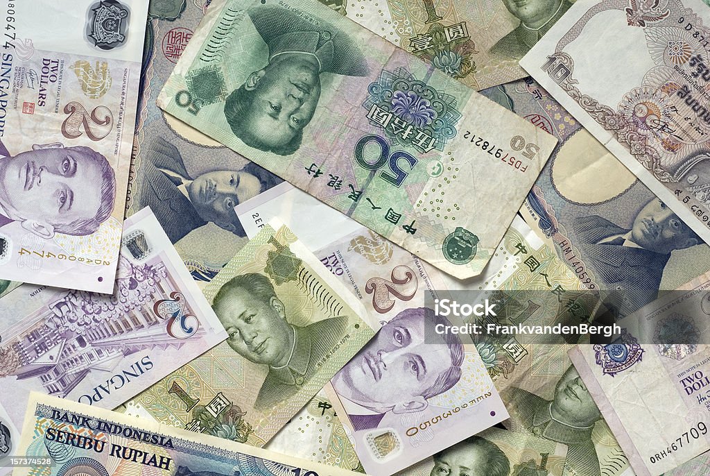 All asian currencies  Indian Currency Stock Photo