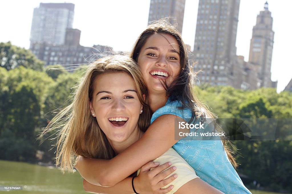 Piggyback Friends  Friendship Stock Photo