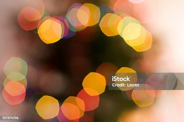 Weihnachtsbaum Beleuchtung Stockfoto und mehr Bilder von Blendenfleck - Blendenfleck, Texturiert, Abstrakt