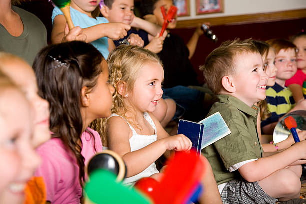 Diverse group of preschoolers.