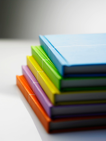 Stack of note books