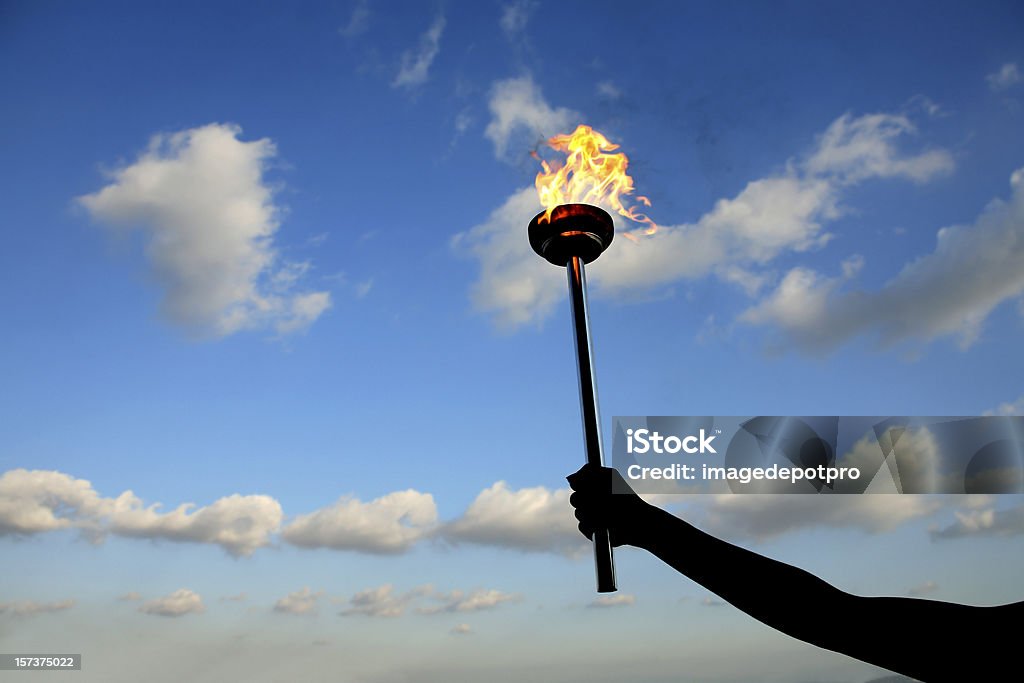 Torcia di leadership - Foto stock royalty-free di Fiaccola Torcia di leadership - Foto stock royalty-free di Fiaccola