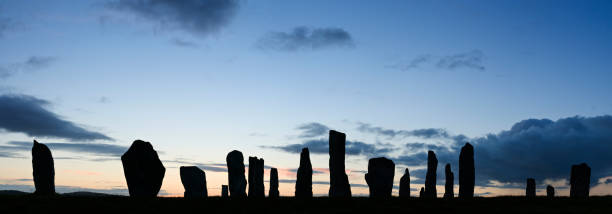 1 callanish - stone circle - fotografias e filmes do acervo