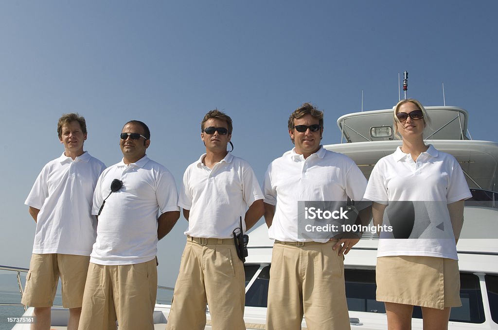 Załogi z Jacht - Zbiór zdjęć royalty-free (Dorosły)