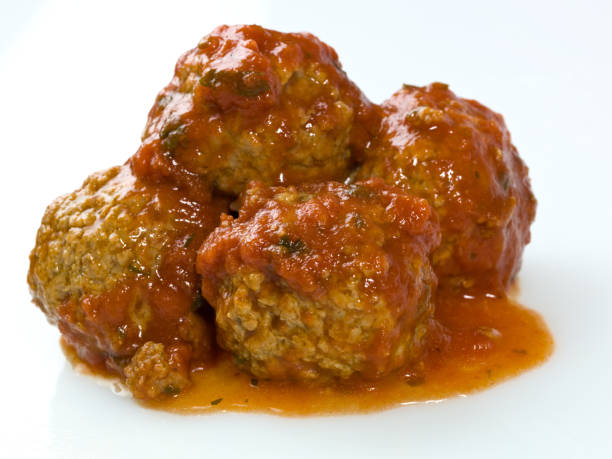 gros plan maison italienne, des boulettes de viande - fast food italian culture studio shot macro photos et images de collection