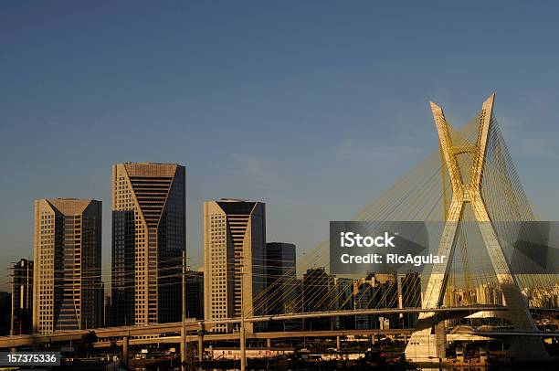 The Sao Paulo City Skyline At Sunset Stock Photo - Download Image Now - São Paulo, Building Exterior, São Paulo State