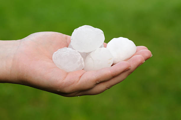 grand hailstones - grêle photos et images de collection