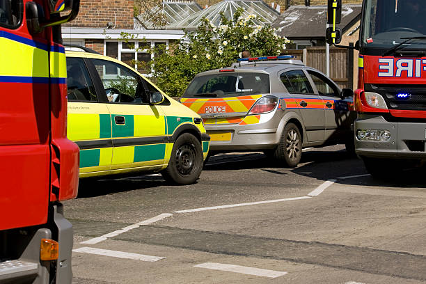 istock British emergency vehicles at a minor accident 157375547