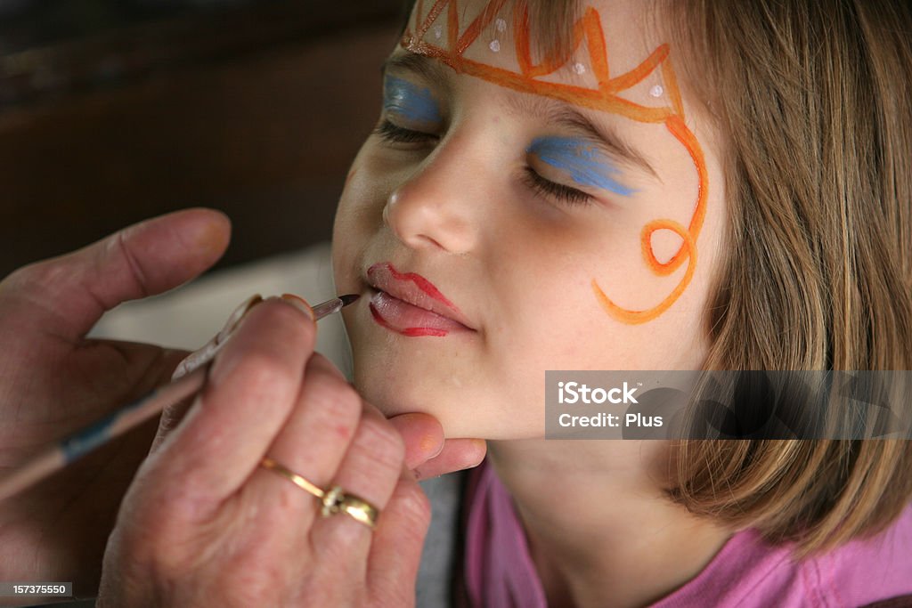 Maquillage traditionnel du visage - Photo de Maquillage traditionnel du visage libre de droits